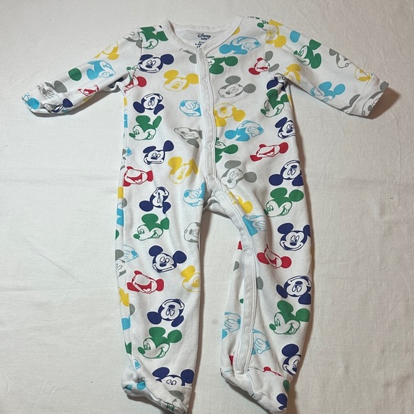 Disney X Frenz - Colourful Mickey Mouse Kids One Piece Sleeper - Picture 2 of 4